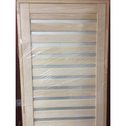 Дверь со стеклом полосы (Липа, 180х70)